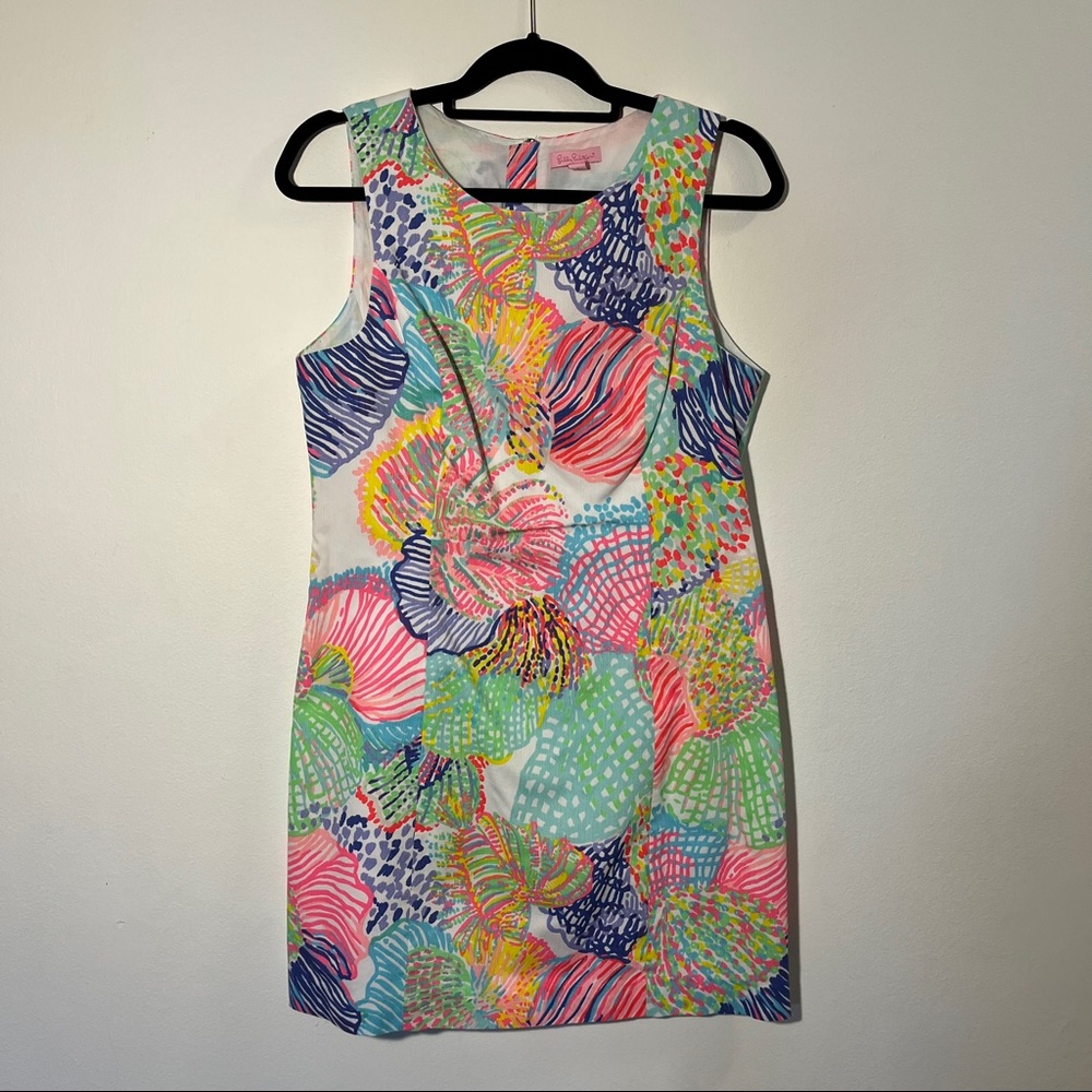 Multicolor coral printed Lilly Pulitzer dress